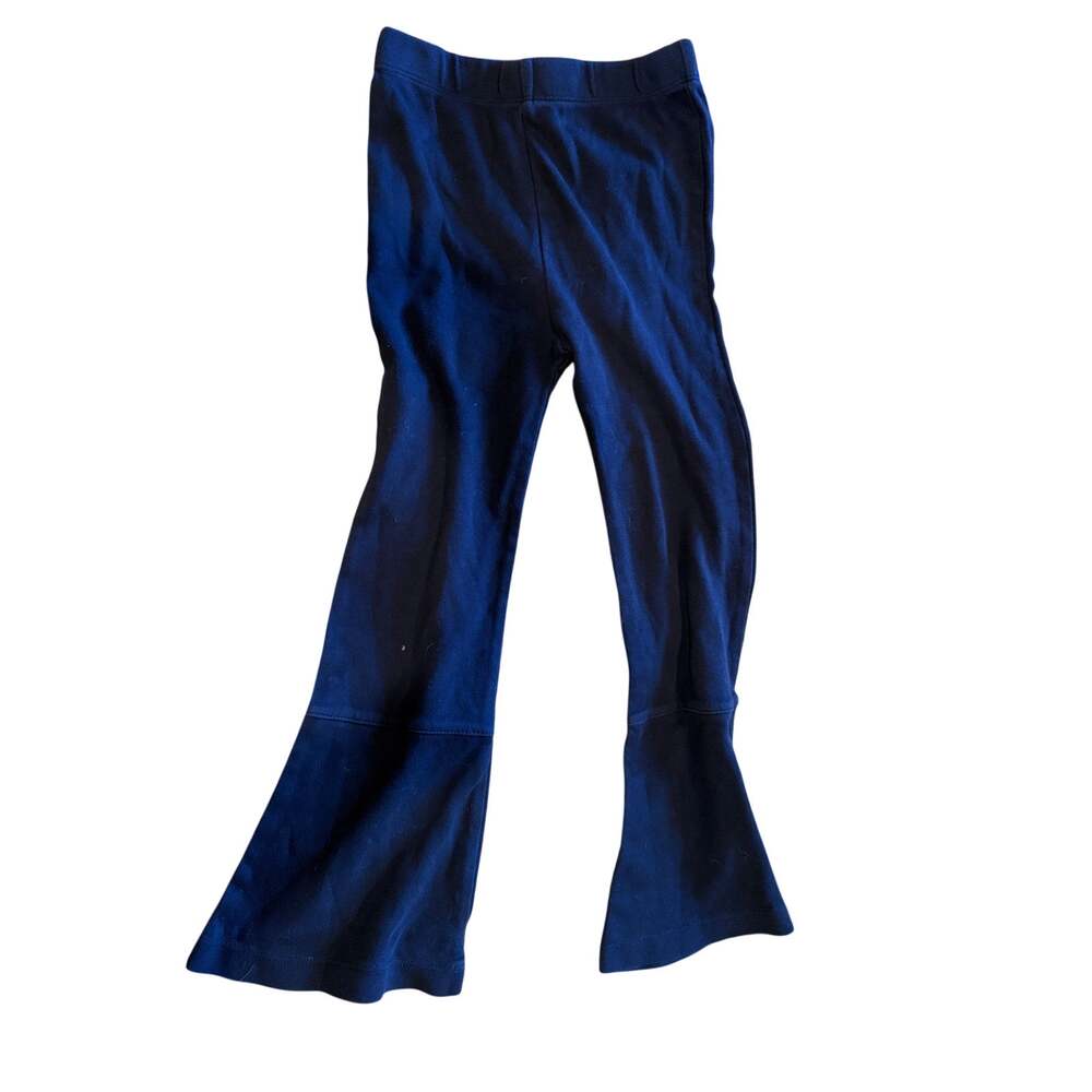 Kate Quinn Black Top Stitch Bell Bottom Pant Legging 6Y Organic Cotton
